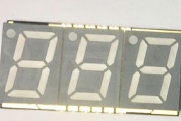 0.56inch 3digits 7-seg LED dislpay ，SMD common anode display  