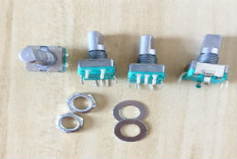 Rotary encoder switch,EC11 ,audio digital potentiometer,Half handle length 15mm or 20mm ,5pin