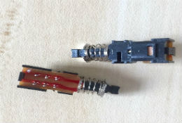 琴键开关带锁 6脚  自锁 