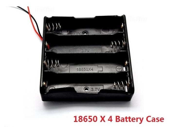18650 1X 2X 3X 4X Battery case with cable，Battery Storage Box with cable 