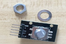 EC11 直径6mm D轴 360°旋转20位可按压编码器模组