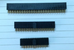 Defensive 2.54mm pin pitch female pin header 50pin 34pin 20pin， 2X25pin 2X17pin 2X10pin 2.54mm间距 