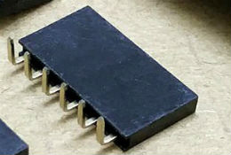 2.54mm 单排排母弯针，母座1X3P 1X4P  1X5P 1X6P 1X8P 1X40P，塑高8.5mm环保
