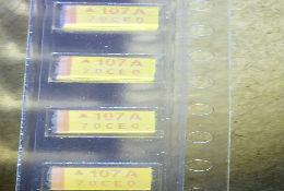 100uF 10V 6032 107A，AVX C型钽电容，可提供样品