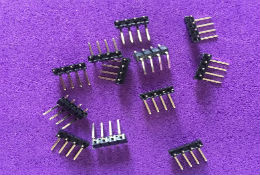 1X4pin 2.54mm弯针排针
