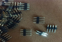 2X4pin 直针排针，2.54mm脚间距