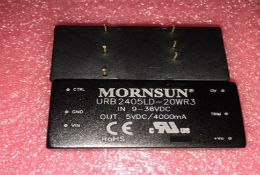 URB2405LD-20WR3, SIP, 9-36V input to 5V 4A 20W Moresun DC-DC power supply module