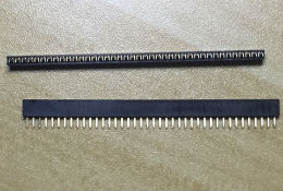1X40pin 2.0mm pitch female pin header , gold plated 0.8U