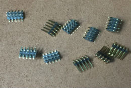 1.27mm 2X5P SMD male pin header，Gold-plated 0.1U