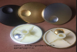 铝合金喷砂凹点大旋钮直径40mm，6mm花轴/D轴柄，金色/黑色/银色